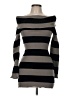 Unbranded 100% Polyester Stripes Gray Pullover Sweater Size M - photo 1