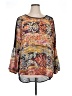 Marc Bouwer 100% Polyester Orange 3/4 Sleeve Blouse Size 1X - photo 1