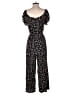 Amuse Society Hearts Black Jumpsuit Size S - photo 2