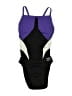Speedo Color Block Purple One Piece Swimsuit Size Sm (32) - photo 1
