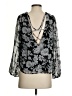 LUCCA 100% Polyester Gray 3/4 Sleeve Blouse Size S - photo 2