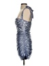 Lioness 100% Polyester Metallic Silver Cocktail Dress Size XS - photo 5
