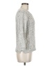 Lou & Grey for LOFT Metallic Silver Pullover Sweater Size M - photo 4