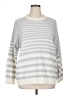 Sanctuary Stripes Silver Pullover Sweater Size 1X - photo 1