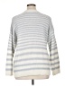 Sanctuary Stripes Silver Pullover Sweater Size 1X - photo 2