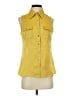 Adiva 100% Polyester Yellow Sleeveless Blouse Size S - photo 1
