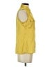 Adiva 100% Polyester Yellow Sleeveless Blouse Size S - photo 4