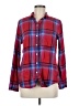 Gap Outlet Plaid Red Long Sleeve Button-Down Shirt Size M - photo 1