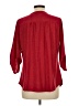 NY Collection Red 3/4 Sleeve Blouse Size L - photo 2