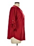 NY Collection Red 3/4 Sleeve Blouse Size L - photo 4