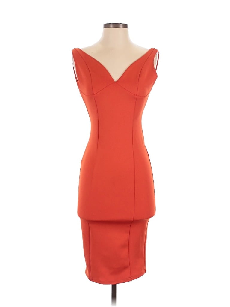 Pre-owned Bebe Cocktail Dress In Orange