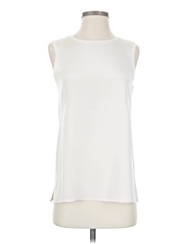 St. John Sleeveless Silk Top (view 1)