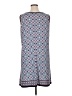 Max Studio Print Blue Casual Dress Size 1X - photo 2
