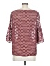 Ann Taylor 100% Polyester Burgundy 3/4 Sleeve Blouse Size XS - photo 2