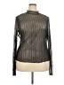 Forever 21 Plus Metallic Silver Black Long Sleeve Top Size 3X - photo 1