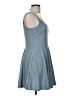 Aqua Solid Teal Casual Dress Size M - photo 4