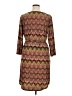 Tacera Paisley Brown Casual Dress Size XL - photo 2