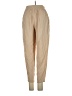 Indah 100% Viscose Solid Tan Casual Pants Size S - photo 2