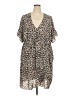 City Chic 100% Polyester Animal Print Brown Casual Dress Size 22 - photo 1