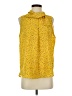 Pleione 100% Polyester Yellow Sleeveless Blouse Size S - photo 1