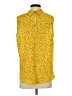 Pleione 100% Polyester Yellow Sleeveless Blouse Size S - photo 2