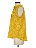 Pleione 100% Polyester Yellow Sleeveless Blouse Size S - photo 5