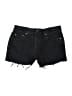 George 100% Cotton Stars Black Denim Shorts Size 30 waist - photo 1