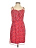 BCBGeneration 100% Polyester Print Red Casual Dress Size 0 - photo 1