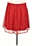 Old Navy 100% Polyester Paisley Red Casual Skirt Size XL - photo 2