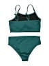Unbranded Solid Teal Two Piece Swimsuit Size XXL - photo 2