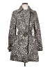 Black Rivet 100% Polyester Animal Print Gray Tan Coat Size 4 (estimated) - photo 1