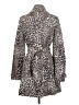 Black Rivet 100% Polyester Animal Print Gray Tan Coat Size 4 (estimated) - photo 2