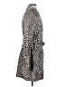 Black Rivet 100% Polyester Animal Print Gray Tan Coat Size 4 (estimated) - photo 4