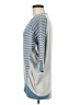 St. John 100% Silk Stripes Blue Silk Pullover Sweater Size M - photo 5