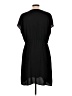 Halogen 100% Polyester Solid Black Casual Dress Size L - photo 2
