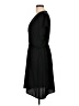 Halogen 100% Polyester Solid Black Casual Dress Size L - photo 5