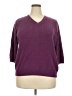 Kim Rogers 100% Cotton Purple Pullover Sweater Size 2X - photo 1