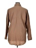 Olivia Grey Solid Brown Long Sleeve Button-Down Shirt Size 1X - photo 2