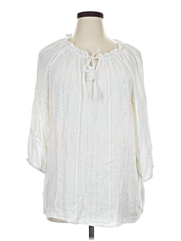 Club Z Collection 3/4 Sleeve Blouse (view 1)