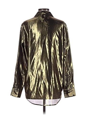 Equipment Long Sleeve Silk Top (view 2)