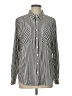 Grace Stripes Silver Long Sleeve Blouse Size L - photo 1
