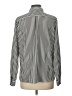 Grace Stripes Silver Long Sleeve Blouse Size L - photo 2