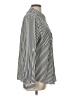 Grace Stripes Silver Long Sleeve Blouse Size L - photo 4
