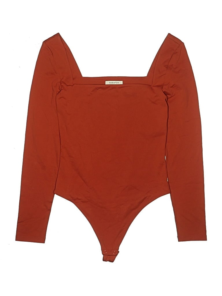Pre-owned Babaton Bodysuit In Orange