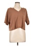 Unbranded 100% Polyester Brown Short Sleeve T-Shirt Size L - photo 1