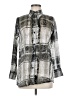 Assorted Brands Metallic Silver 3/4 Sleeve Blouse Size M (estimated) - photo 1