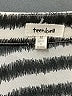 Teenbell 100% Polyester Stripes Silver 3/4 Sleeve Blouse Size M - photo 7