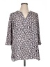 Violet & Claire 100% Polyester Gray 3/4 Sleeve Blouse Size 1X - photo 1