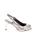 Stuart Weitzman Metallic Silver Gray Heels Size 8 - photo 1