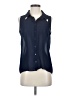 Olive and Oak 100% Polyester Blue Sleeveless Blouse Size S - photo 1